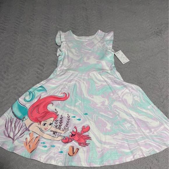 New Girls Ariel Disney Dress Size 8 - Picture 1 of 4